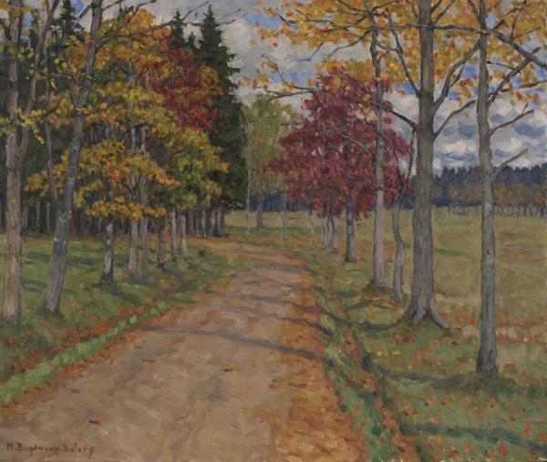Country Lane by Nikolai Petrovich Bogdanov-belsky