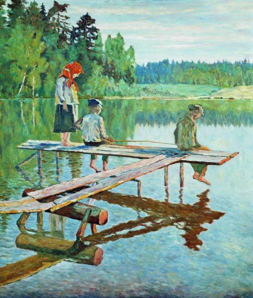 Evening by Nikolai Petrovich Bogdanov-belsky