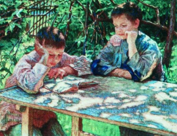 Knowledge Is Power by Nikolai Petrovich Bogdanov-belsky