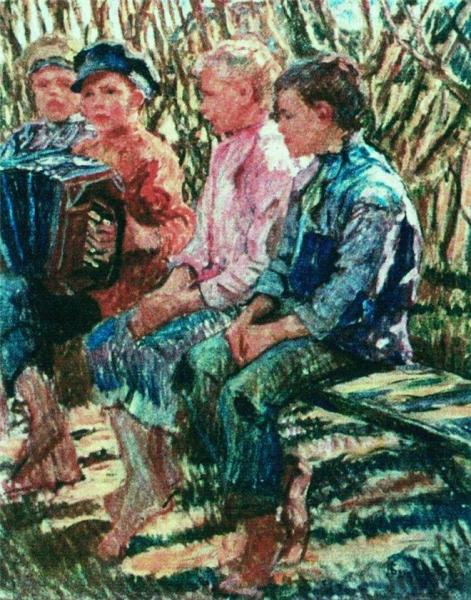 Merry Company by Nikolai Petrovich Bogdanov-belsky