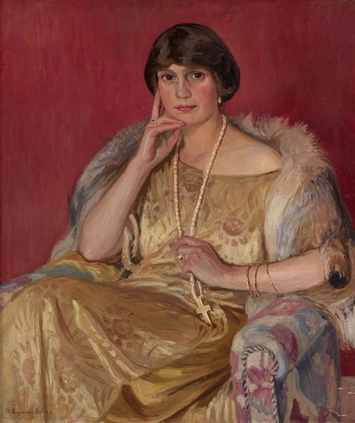 Portrait Of A Lady by Nikolai Petrovich Bogdanov-belsky