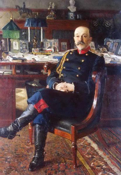 Portrait Of General P.p. Gesse by Nikolai Petrovich Bogdanov-belsky
