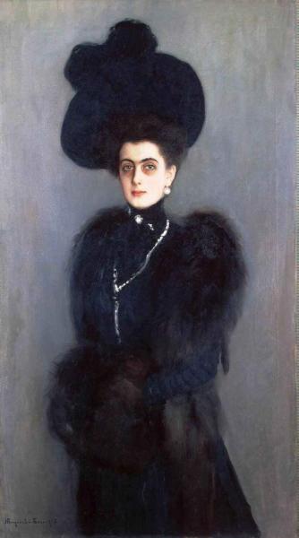 Portrait Of M.p. Abamelek-lazareva by Nikolai Petrovich Bogdanov-belsky