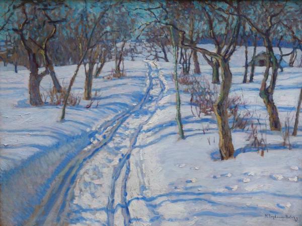 Road In A Winter Garden by Nikolai Petrovich Bogdanov-belsky