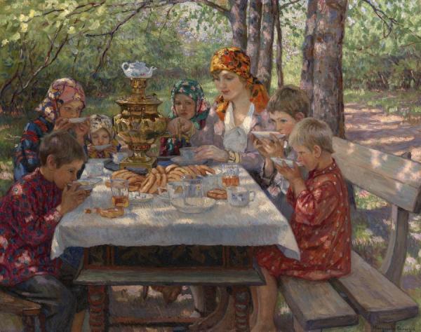 The Teacher's Guests by Nikolai Petrovich Bogdanov-belsky