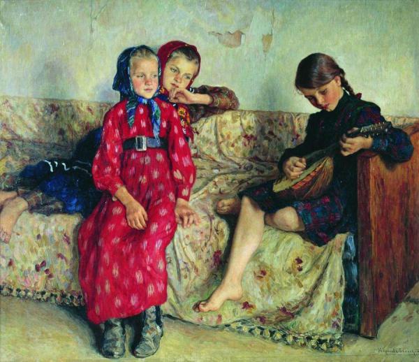 Village Friends by Nikolai Petrovich Bogdanov-belsky