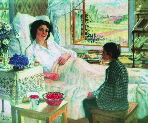 Visiting The Sick Teacher by Nikolai Petrovich Bogdanov-belsky