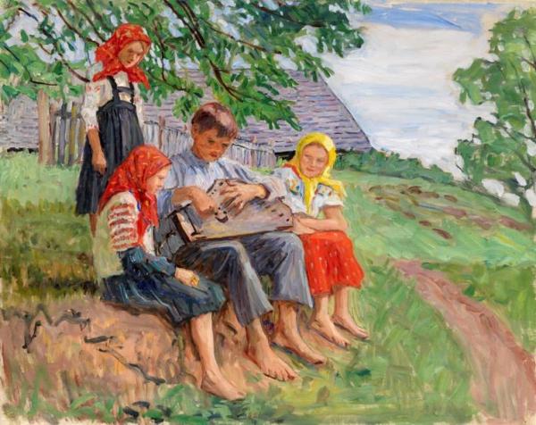 Young Musicians by Nikolai Petrovich Bogdanov-belsky