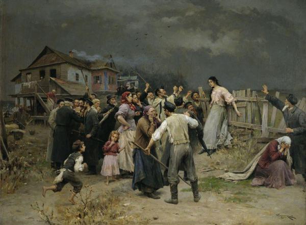 Victim Of Fanatics by Nikolai Pimonenko Oil Painting Reproductions
