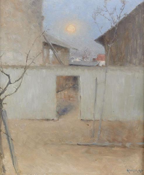 April Evening - Varberg by Nils Kreuger