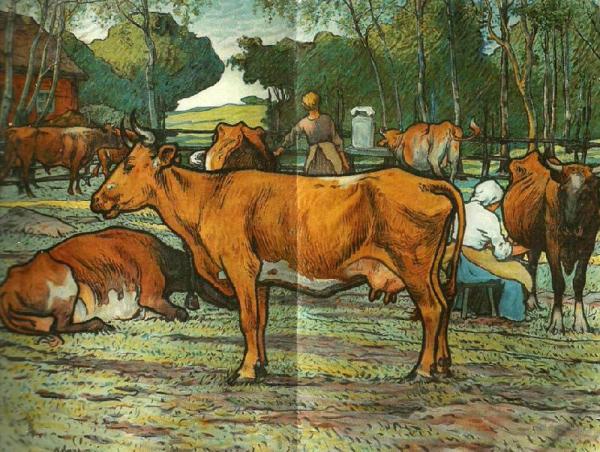 Milking The Cows by Nils Kreuger