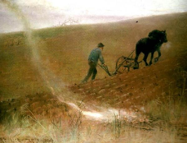 Spring Ploughing by Nils Kreuger