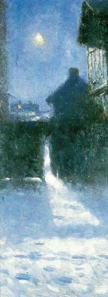 Winter Evening In Varberg by Nils Kreuger