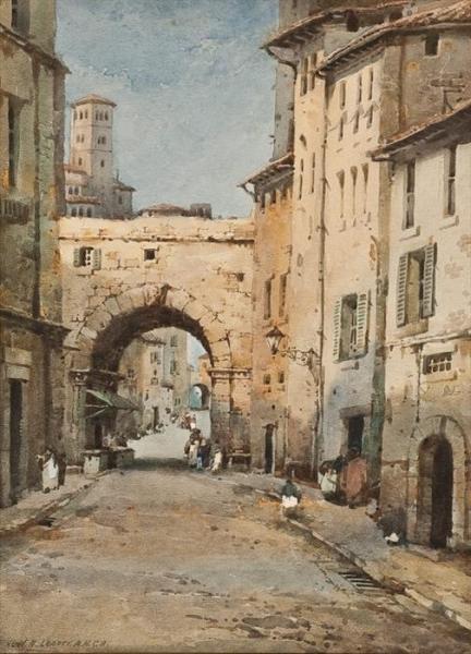 An Italian Archway by Noel Harry Leaver