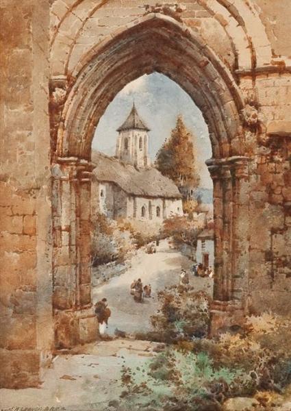 Gothic Doorway, France by Noel Harry Leaver