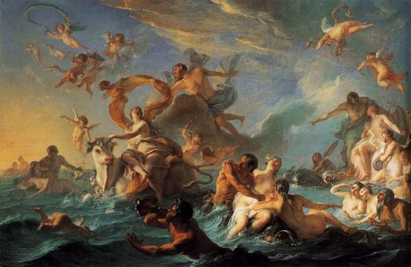 The Rape Of Europa by Noel-nicolas Coypel Oil Painting Reproductions