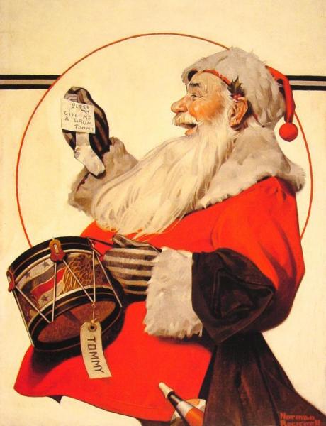 A Drum For Tommy by Norman Rockwell