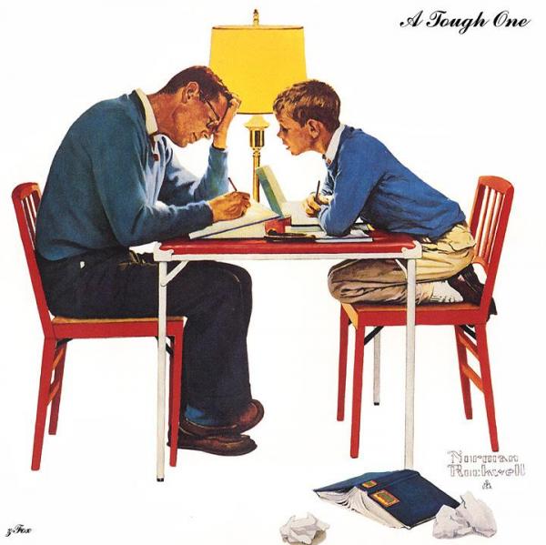 A Tough One by Norman Rockwell