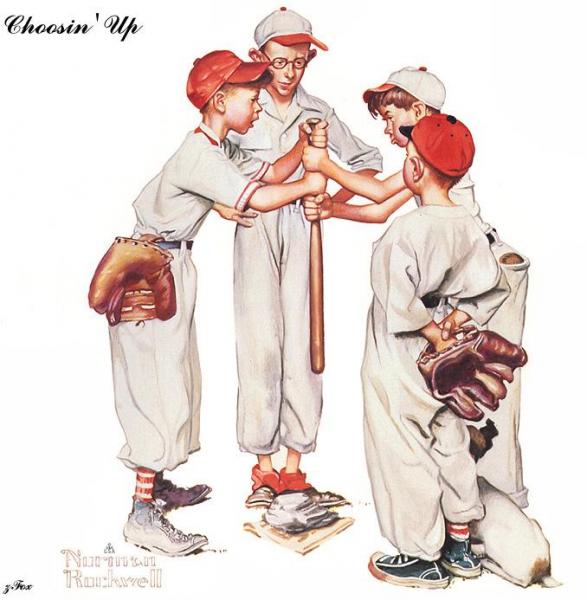 Choosin Up by Norman Rockwell