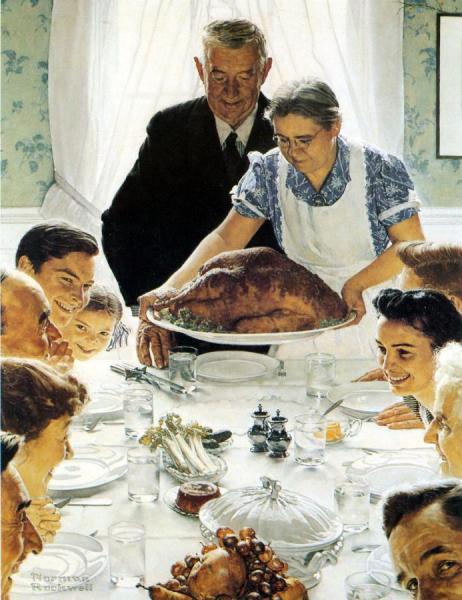 Freedom From Want by Norman Rockwell