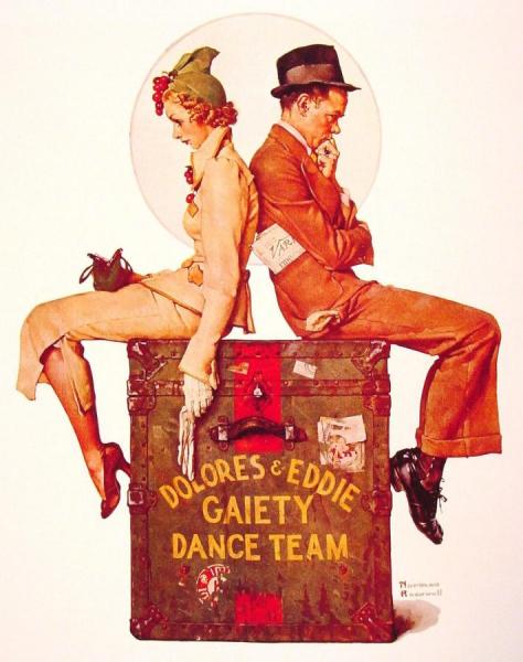 Gaiety Dance Team by Norman Rockwell