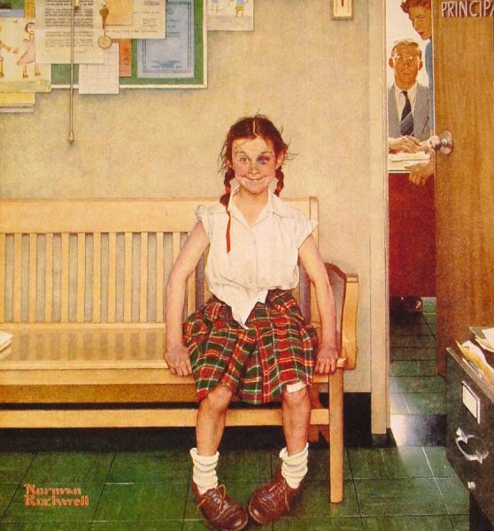 Norman Rockwell Girl With Black Eye
