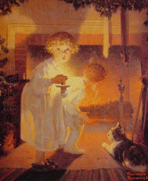 Is He Coming? by Norman Rockwell