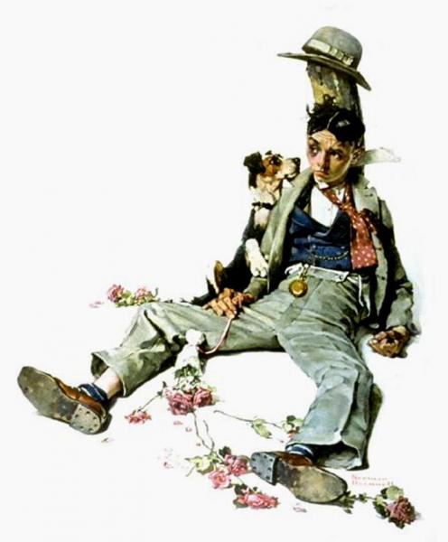 Lost Girl by Norman Rockwell