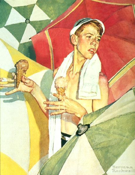 Melting Ice Cream by Norman Rockwell