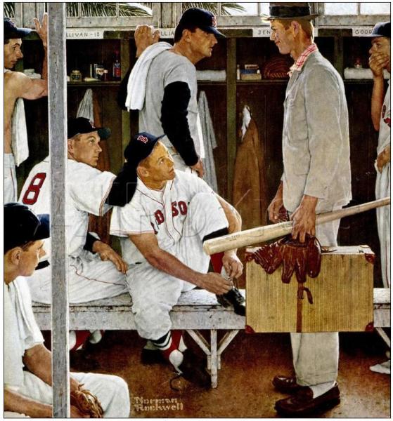 New Player by Norman Rockwell