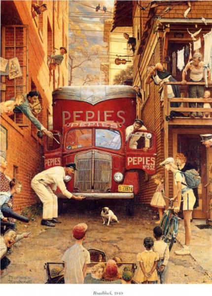 Roadblock by Norman Rockwell