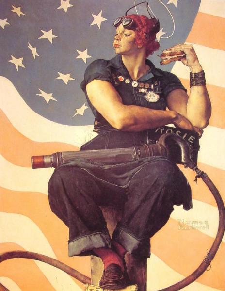 Rosie The Riveter by Norman Rockwell