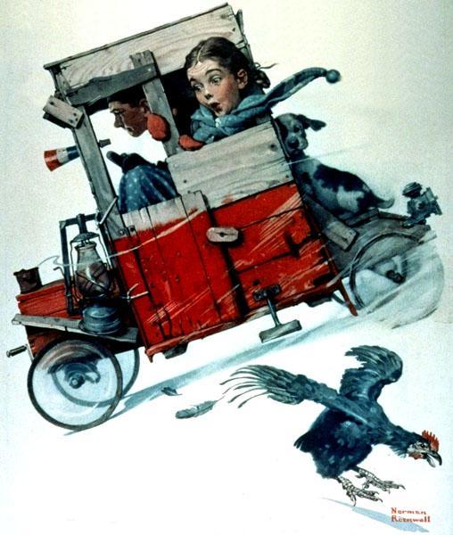 Soapbox Racer by Norman Rockwell Oil Painting Reproductions