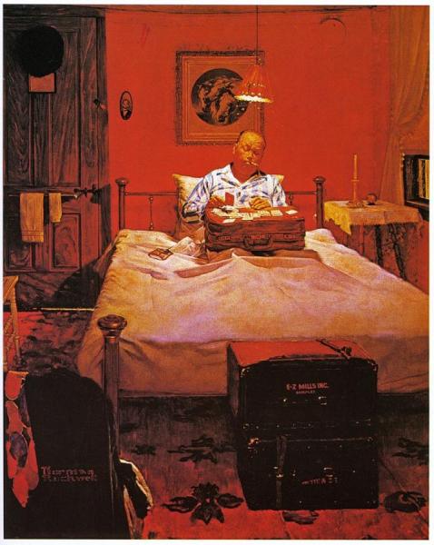 Solitaire by Norman Rockwell