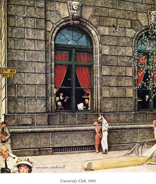 University Club by Norman Rockwell