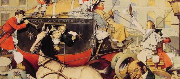 Winchester Stagecoach by Norman Rockwell
