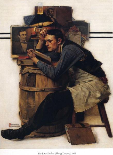 Young Lawyer by Norman Rockwell