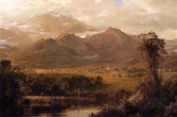 View Of Mountains In Ecuador by Norton Bush