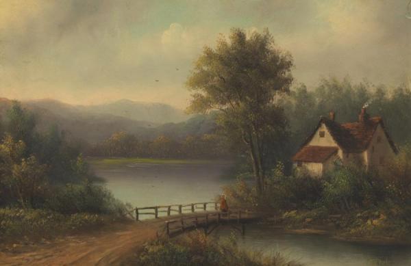 Lakeside Cottage by Octavius T. Clark