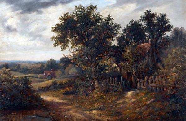 Rural Landscape by Octavius T. Clark Oil Painting Reproductions