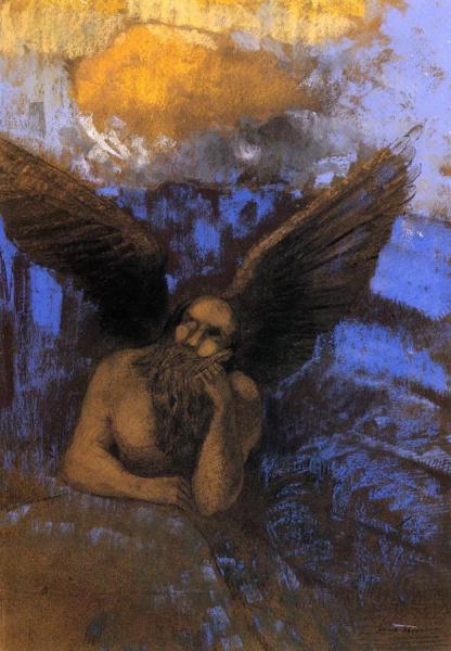 Aged Angel by Odilon Redon