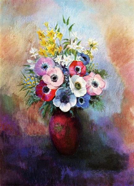 Anemones by Odilon Redon