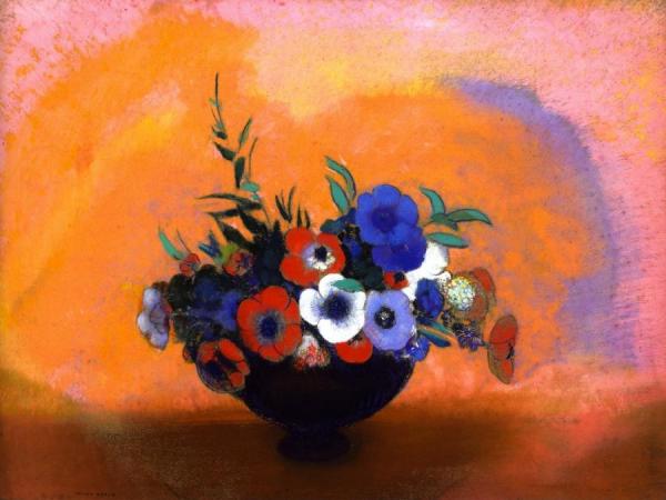 Anemones by Odilon Redon