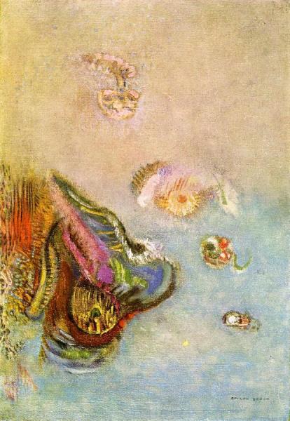 Animals Of The Sea by Odilon Redon