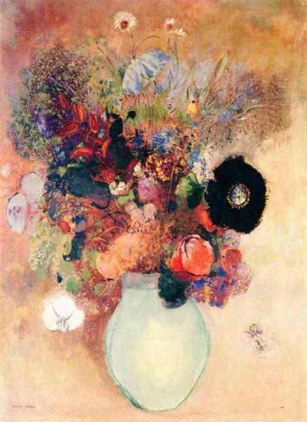 Black Poppy by Odilon Redon