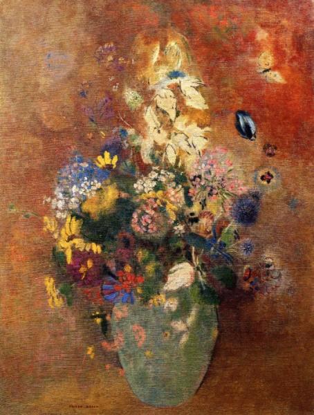 Bouquet Of Flowers by Odilon Redon Oil Painting Reproductions