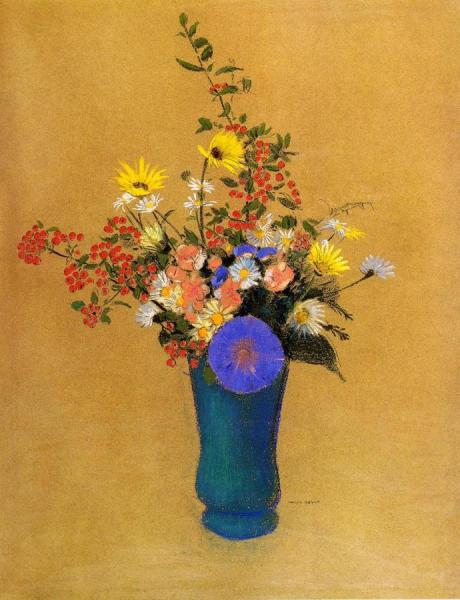 Bouquet Of Wild Flowers by Odilon Redon