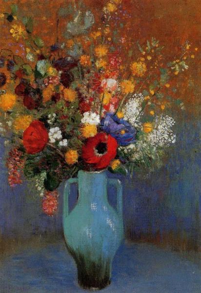 Bouquet Of Wild Flowers by Odilon Redon