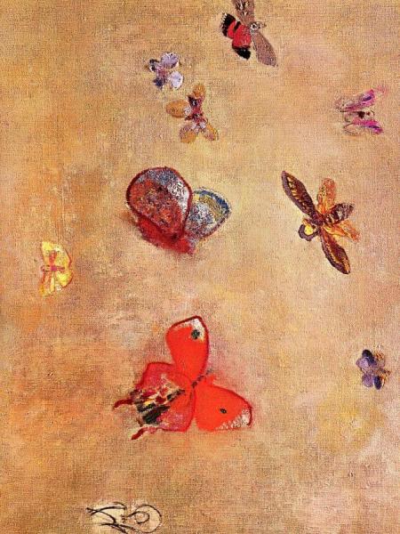 Butterflies by Odilon Redon