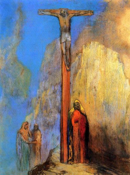 Calvary by Odilon Redon